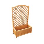 PLANTER3 - Kingfisher Rectangular Planter with Trellis
