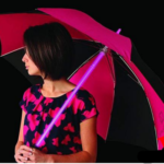1910 View Quest Led Umbrella - Black/pink