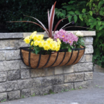 WG24T - Kingfisher 24 in Wall Trough Planter with Coco Liner
