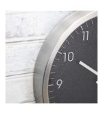 T878503BLK Tower Glitz 30 Cm Wall Clock – Black - Image 3