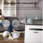 T674004 – 20 LITRE DEHUMIDIFIER WITH 24 HOUR TIMER - Image 2