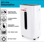 T674004 – 20 LITRE DEHUMIDIFIER WITH 24 HOUR TIMER - Image 3