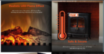 WL46019 – WINGHAM 2KW ELECTRIC DOUBLE DOOR FIRE STOVE BLACK - Image 3