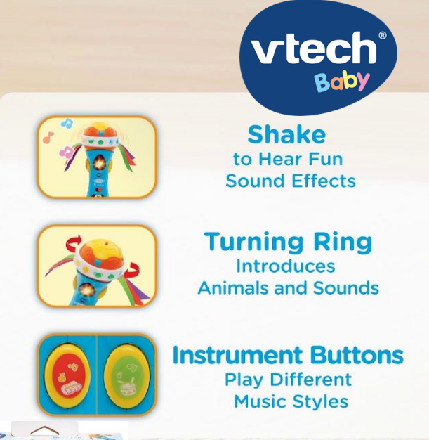 V12185400 – Vtech Babble & Rattle Mic – Electronix.ie