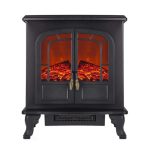WL46019 – WINGHAM 2KW ELECTRIC DOUBLE DOOR FIRE STOVE BLACK