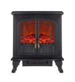 WL46019 – WINGHAM 2KW ELECTRIC DOUBLE DOOR FIRE STOVE BLACK