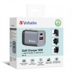 VERBATIM GNC-35 GAN CHARGER 2 PORT 35W USB A/C (EU/UK/US) - Image 2