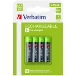 VERBATIM RECHARGEABLE BATTERY AAA 4 PACK / HR03