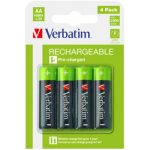 VERBATIM RECHARGEABLE BATTERY AA 4 PACK / HR6