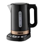 ZANUSS KETTLE ZEK-1290D-BK CORDLESS KETTLE BLACK - Image 2