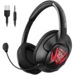 EKSA AIR JOY GAMING HEADSET CORDED MIC STEREO SURR BLK