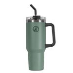 GREEN 40OZ DOUBLE WALL VACUUM MUG - 977516