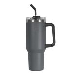GREY 40OZ DOUBLE WALL VACUUM MUG - 977486