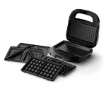 HD2350/80 Philips 3 in 1 Sandwich, Paninis &Waffle Maker. Nonstick Plates - Image 2