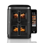 SD10522BLK SWAN 11L TWIN STACKING AIRFRYER WITH TOUCH SCREEN DISPLAY