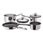 SLB2-STELLAR STAY COOL NON-STICK 4 PIECE DRAINING SAUCEPAN SET