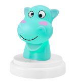 Alecto A003990  SILLY HIPPO LED Night Light - Hippo - Blue - Image 3