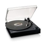 LENCO LS-15BK - Record player with Bluetooth®, Two Built-in Speakers & AT3600L Cartridge - Black