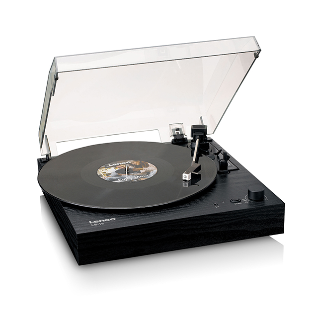LENCO LS-15BK - Record player with Bluetooth®, Two Built-in Speakers & AT3600L Cartridge - Black LENCO LS-15BK - Record player with Bluetooth®, Two Built-in Speakers & AT3600L Cartridge - Black - Image 1