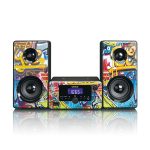 LENCO MC-020 Tags - Micro set with FM Radio, Bluetooth®, USB and AUX ingang – Tags