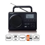 LENCO MPR-035BK-UK Compact Portable FM Radio with LCD Display - Black - Image 2