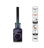 LENCO PA-220BK P.A.with Subwoofer & Detachable Tweeter Column & 2 Mics