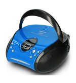 LENCO SCD-24 BLUE/BLACK - Portable Stereo FM Radio with CD player
