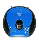 LENCO SCD-24 BLUE/BLACK - Portable Stereo FM Radio with CD player - Image 3