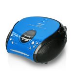 LENCO SCD-24 BLUE/BLACK - Portable Stereo FM Radio with CD player - Image 2