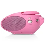 LENCO SCD-24 PINK - Portable Stereo FM Radio with CD player - Image 3