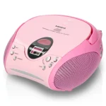 LENCO SCD-24 PINK - Portable Stereo FM Radio with CD player - Image 2