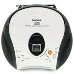 LENCO SCD-24 WHITE - Portable Stereo FM Radio with CD player - Image 3