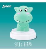 Alecto A003990  SILLY HIPPO LED Night Light - Hippo - Blue - Image 2