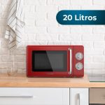 017053 - CECOTEC MICROWAVE 20L RETRO RED