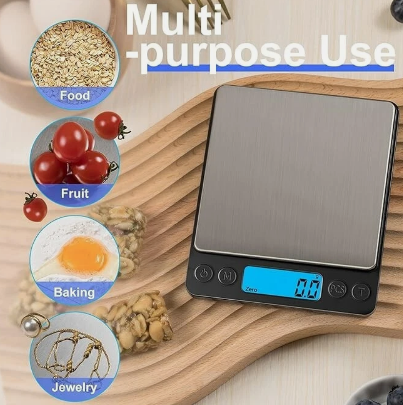 Mini Foler Digital Food Scale 034922 MINI POCKET SIZE FOOD & MULTIPURPOSE SCALE 500G. – Electronix.ie
