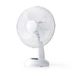 311036 - 12" OSCILLATING 3-SPEED DESK FAN WH - Image 2