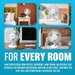 311036 - 12" OSCILLATING 3-SPEED DESK FAN WH - Image 5