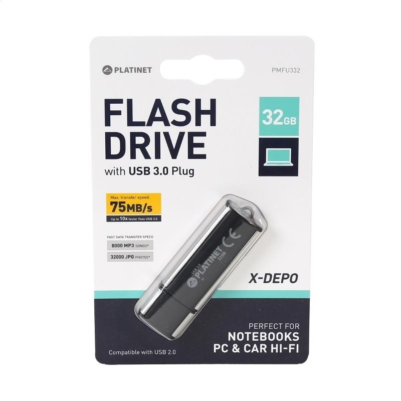 414487 - PLATINET 32GB 3.2 USB KEY BLK 414487 - PLATINET 32GB 3.2 USB KEY BLK - Image 1