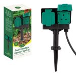 452506 - TWIN OUTDOOR GARDEN SOCKET CABLE 3M