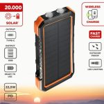 775323 - SOLAR PD LED QI POWERBANK 20000mAh - Image 2