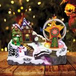 813604 - LED XMAS VILLAGE REVOLVING FERRIS - Image 2