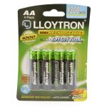 B012LL - LLOYTRON RECH.AA BATT.1300mAH 4PK