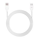 CORD 1.5m USB-A - USB-C Nylon Cable - Swann White - 127-MOYO-CD-CASW