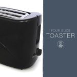 E2112B - LLOYTRON 4 SLICE 1200W TOASTER BLK - Image 3