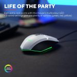 T25066 - TRUST GXT 109 FELOX GAMING MOUSE WH - Image 5