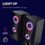 T25108 - RGB ILLUMINATED 2.0 SPEAKER SET GXT - Image 3