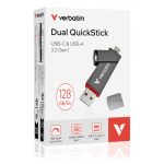 VERBATIM DUAL QUICKSTICK USB-A/C 3.2 GEN1 128GB