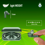 622027 - NGS ARTICA 24HR TWS BT 5.1 GRN Earphones - Image 3