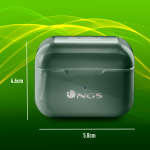 622027 - NGS ARTICA 24HR TWS BT 5.1 GRN Earphones - Image 4