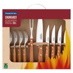 Tramontina Churrasco Light Jatoba 10 Pcs. Wooden Handle Cutlery & Carving Set